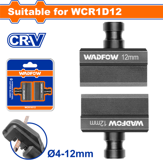 Wadfow Hydraulic steel cutter blades 12mm WCR1K12