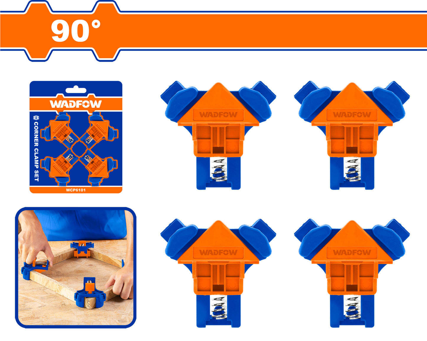 Wadfow Corner clamp set 4Pcs WCZ6E01