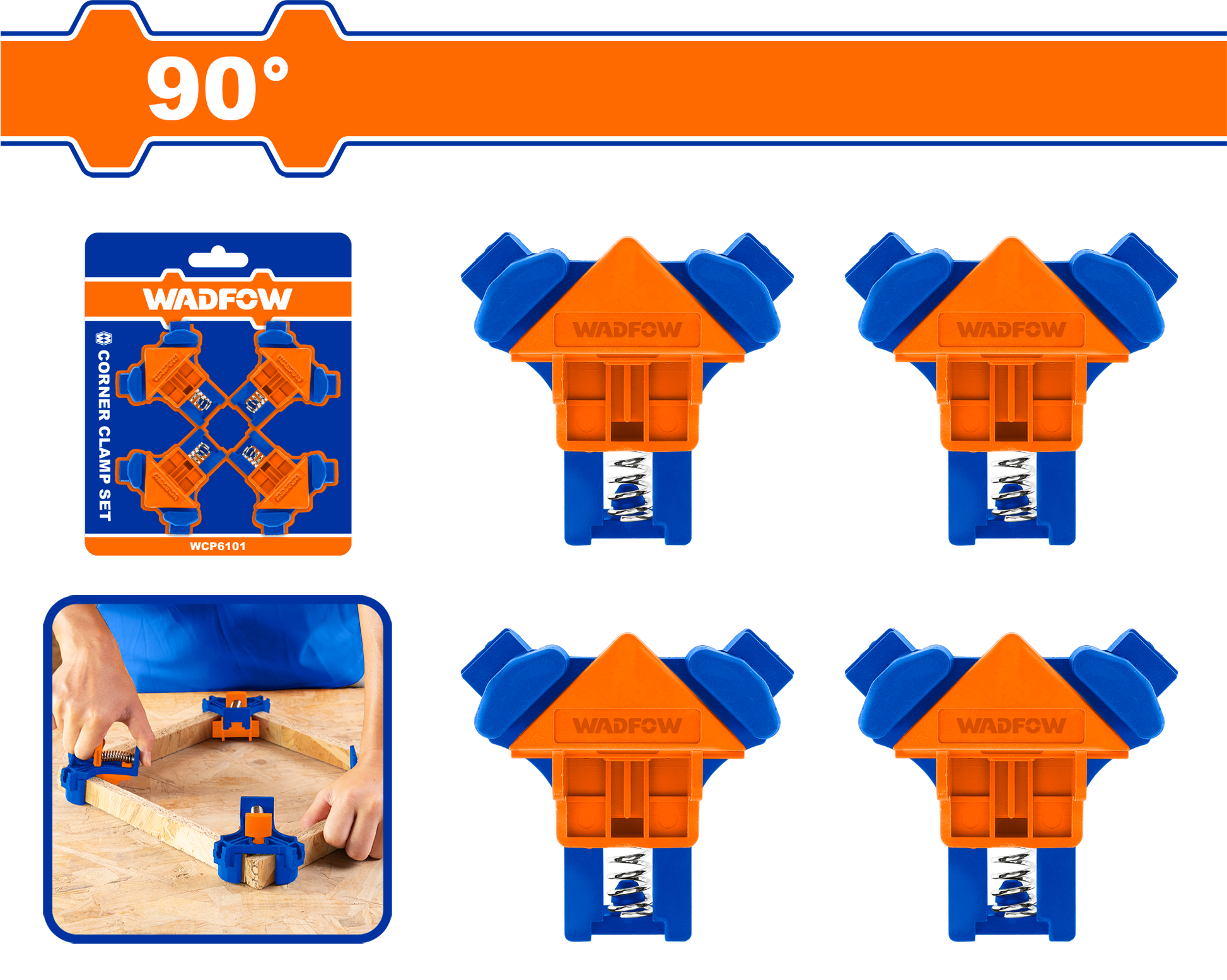 Wadfow Corner clamp set 4Pcs WCZ6E01
