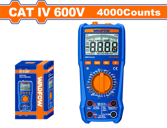Wadfow Digital Multimeter CAT IV 600V 4000Counts