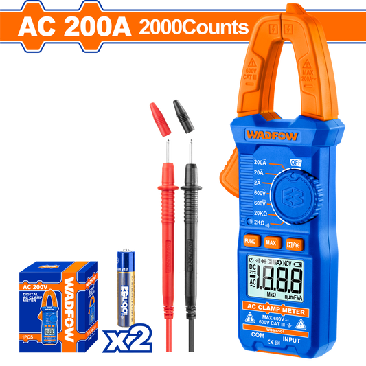 Wadfow Digital AC clamp meter 2000 counts WDM6501