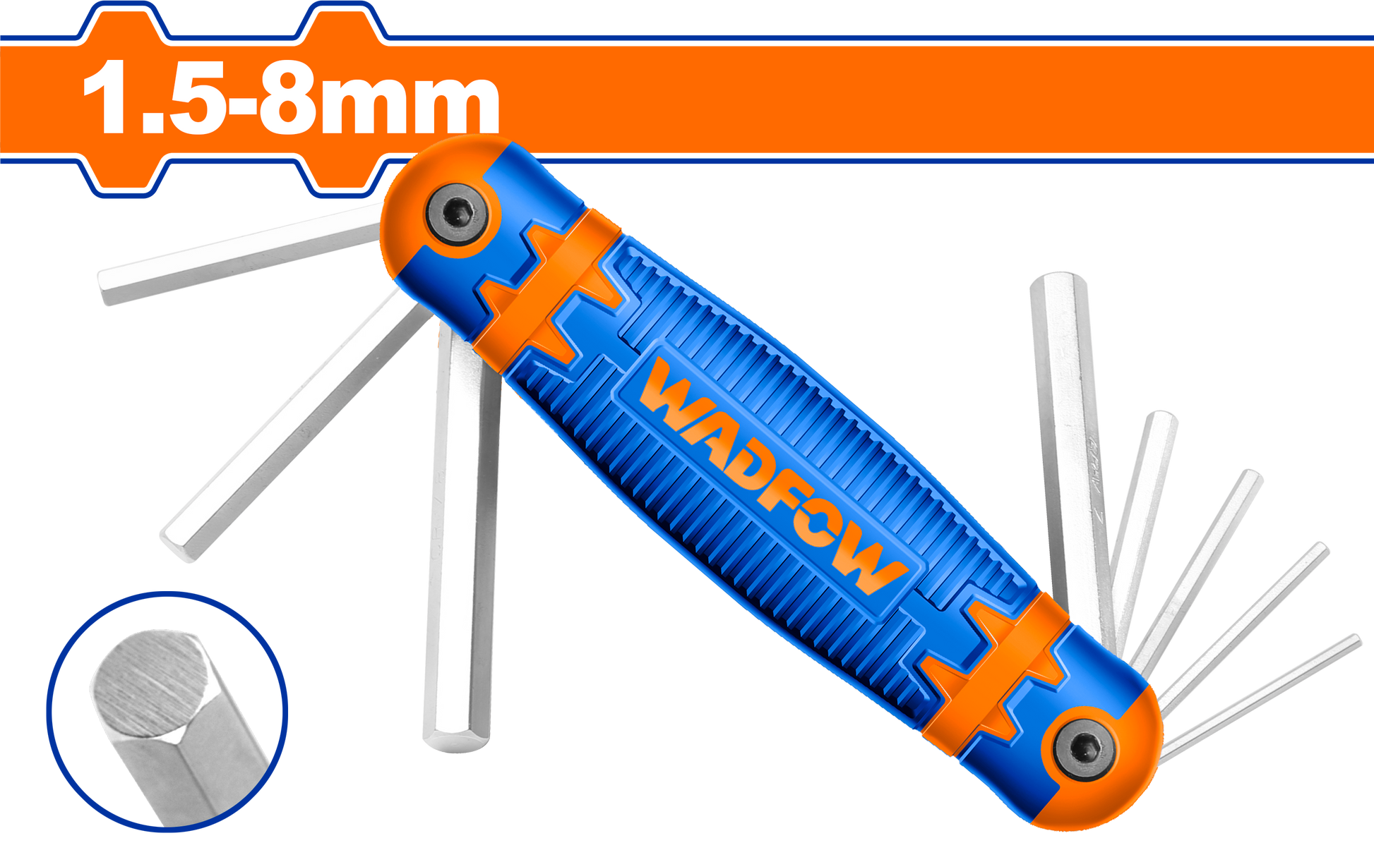 Wadfow Hex key 8 Piece WHK1281