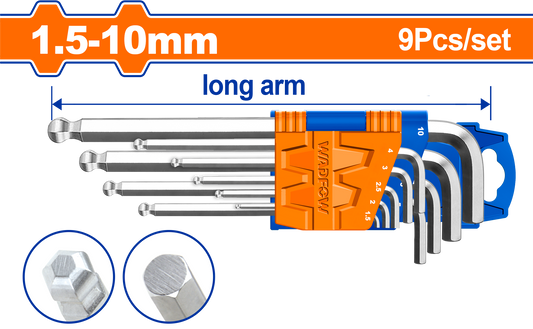 Wadfow Ball point hex key 9 Piece WHK2291