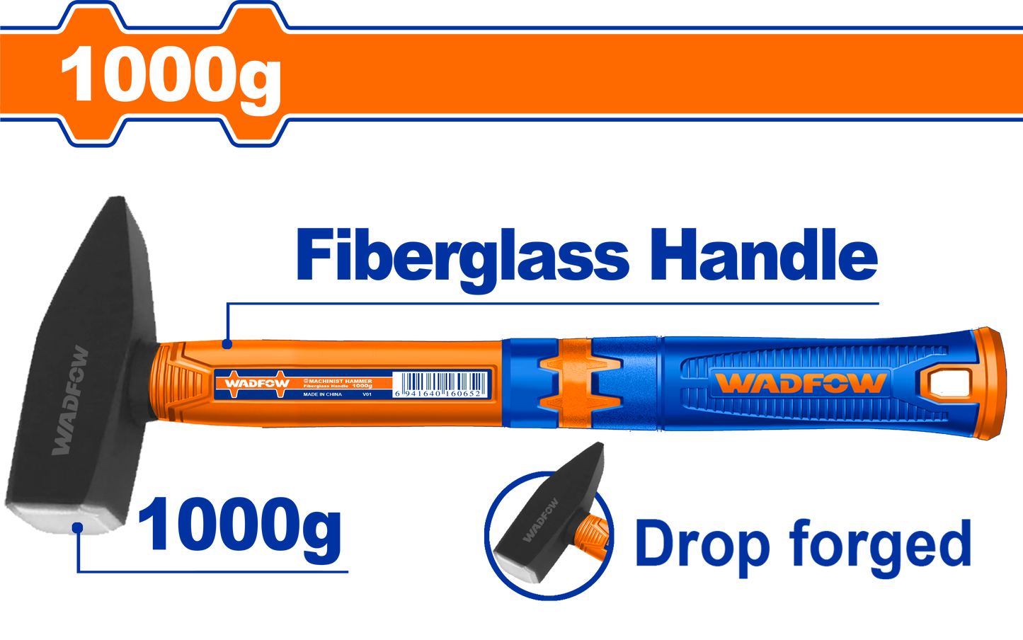 Wadfow Machinist hammer 1kg WHM1310