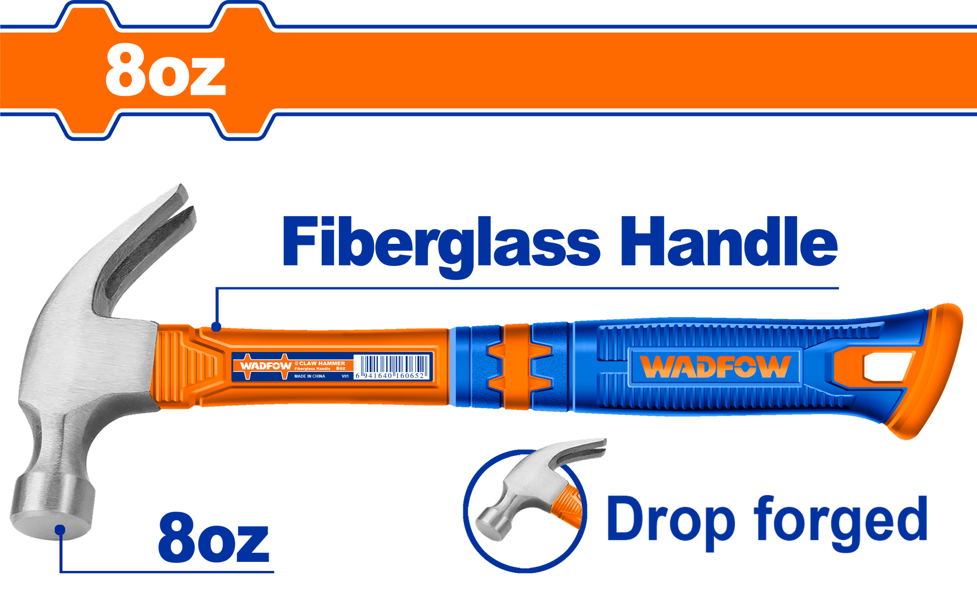 Wadfow Claw hammer 220g WHM3308