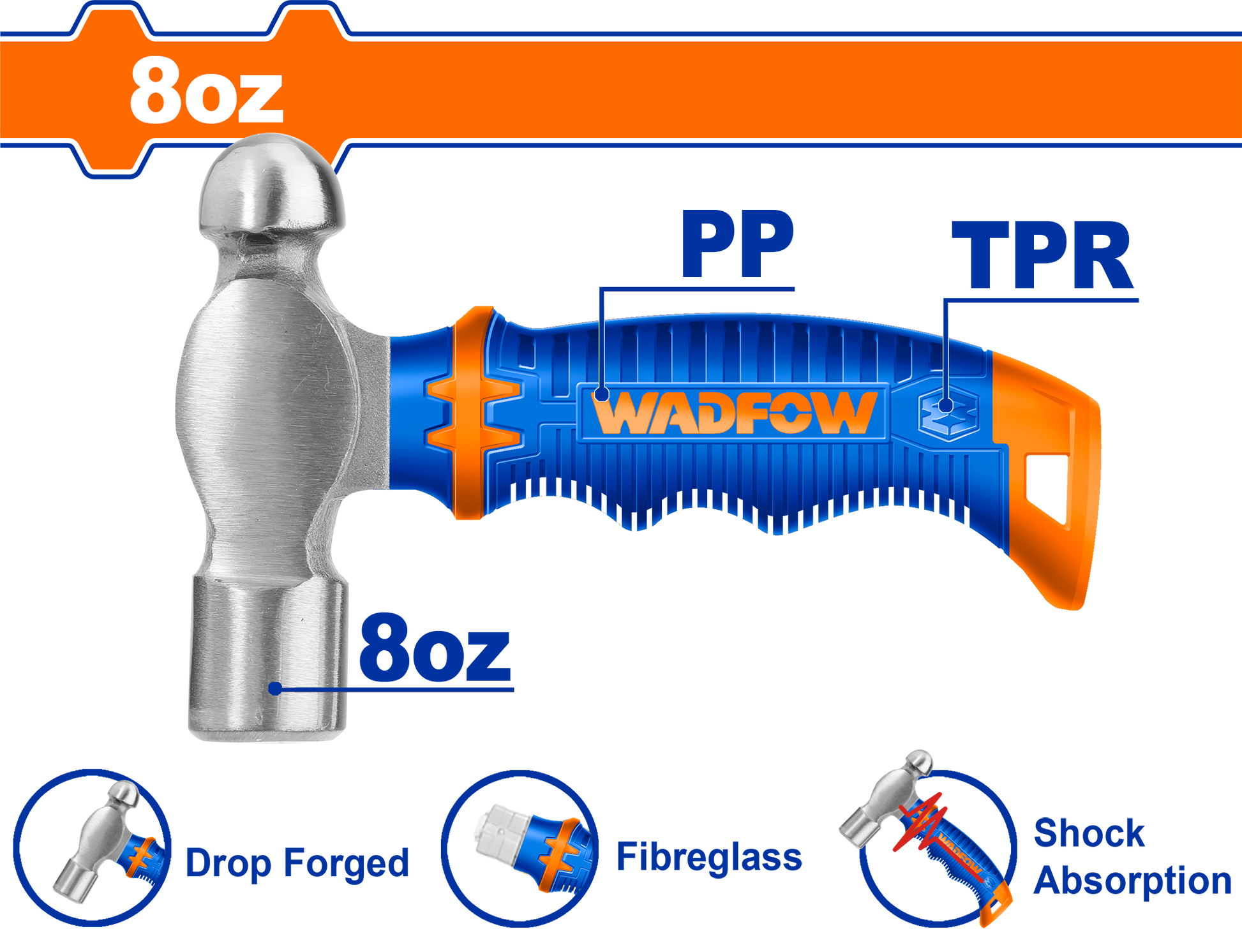 Wadfow Ball pein hammer 220g WHM53D8