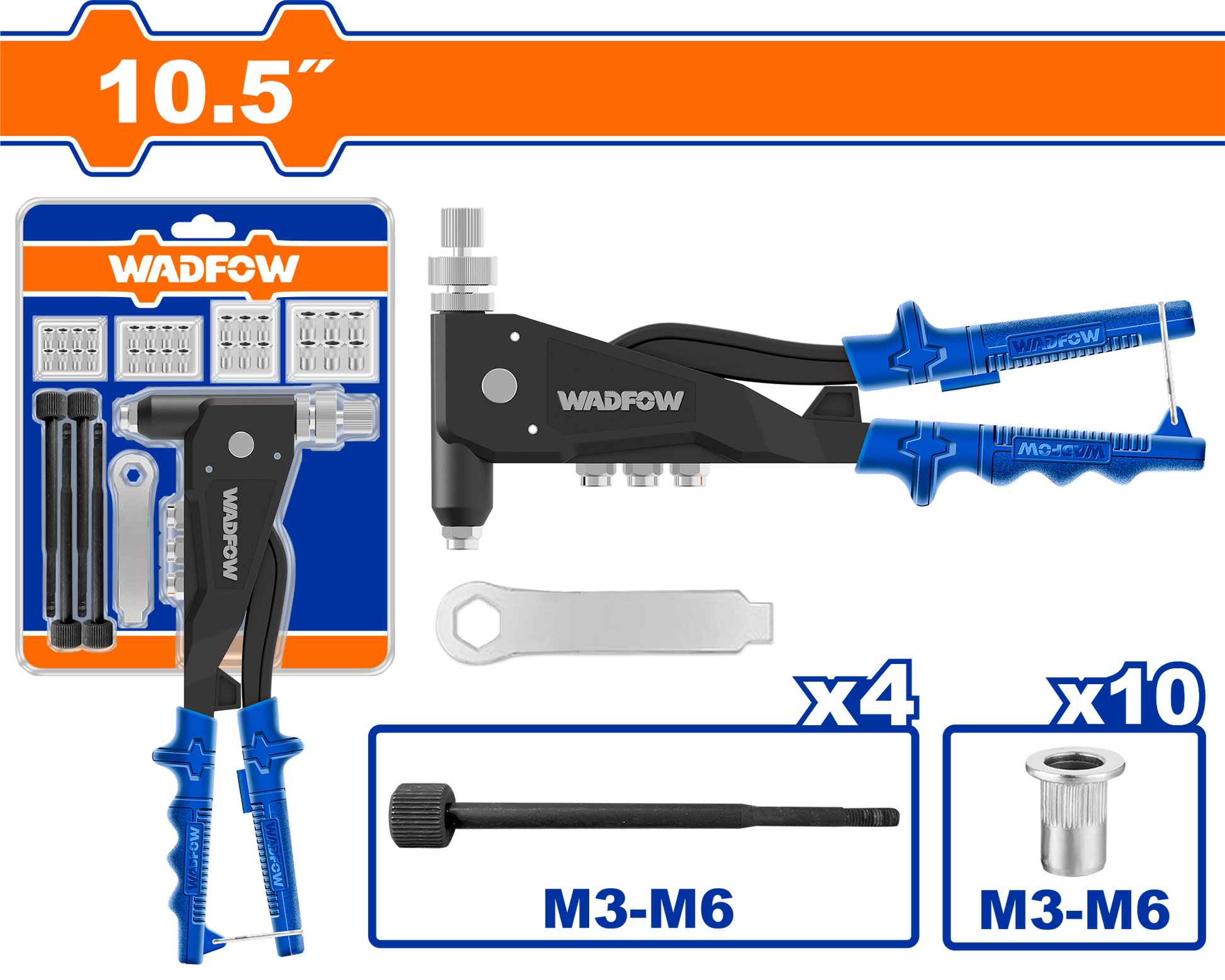Wadfow Rivet nut gun kit WHR5710