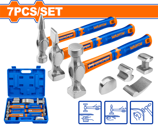 Wadfow Body And Fender Hammer Set 7 Piece WHZ1D07