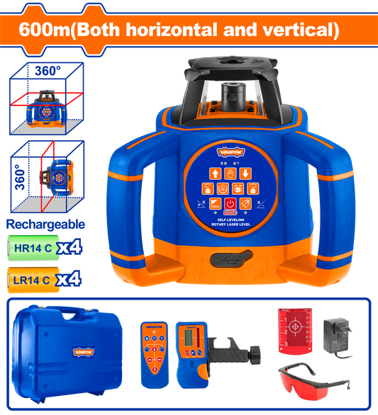 Wadfow Self-levelling rotary laser level 600m WLE6B02