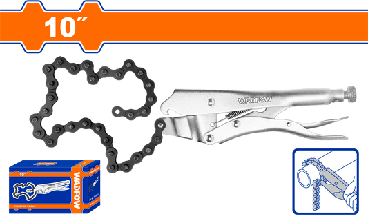 Wadfow Chain clamp locking plier 10" WLP5510