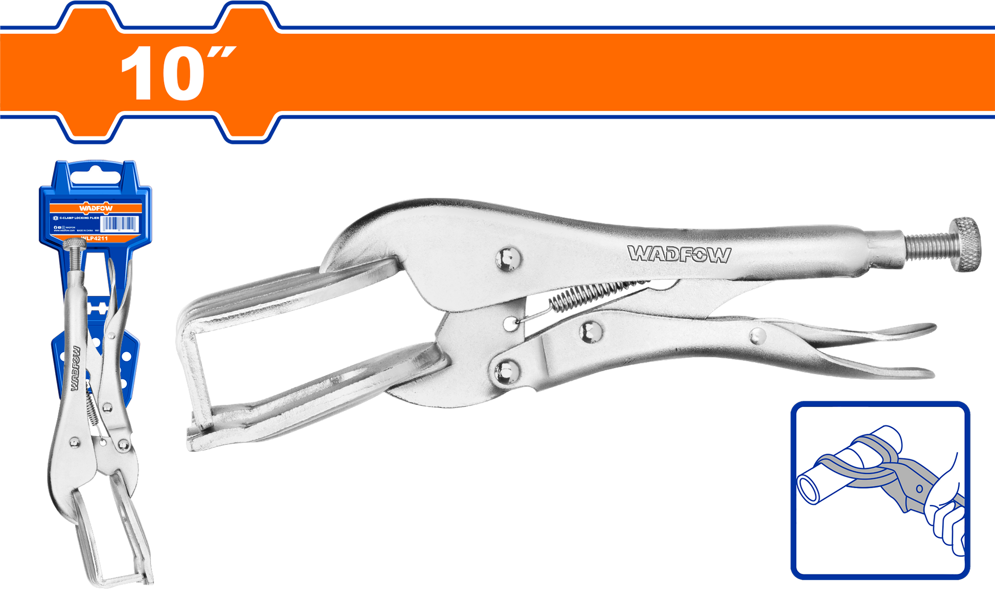 Wadfow Welding plier 10" WLP6210
