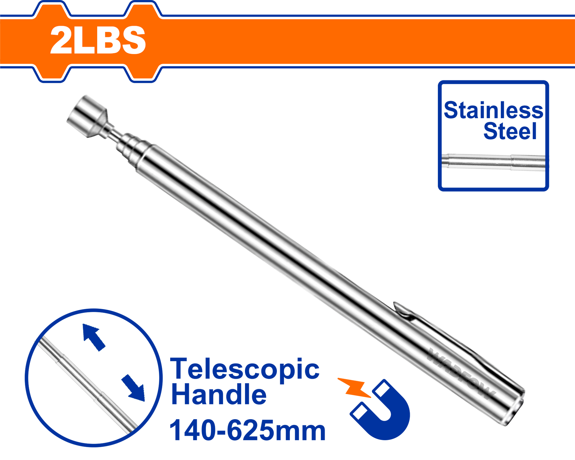 Wadfow Magnetic telescopic pick up tool WME1602