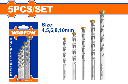 Wadfow Masonry drill bits set 5 Piece WMJ2K01