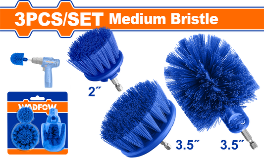 Wadfow Medium bristle brush set 3 Piece WND2403