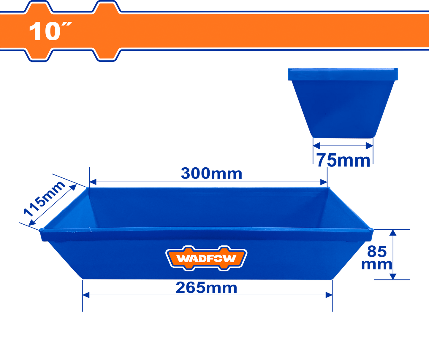 Wadfow Plastic mud pan 10" WNQ1330