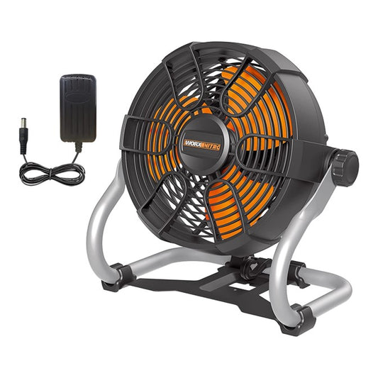 WORX Home, Camping & Jobsite Fan 2 Speed AC & Cordless 20V | Tool Only