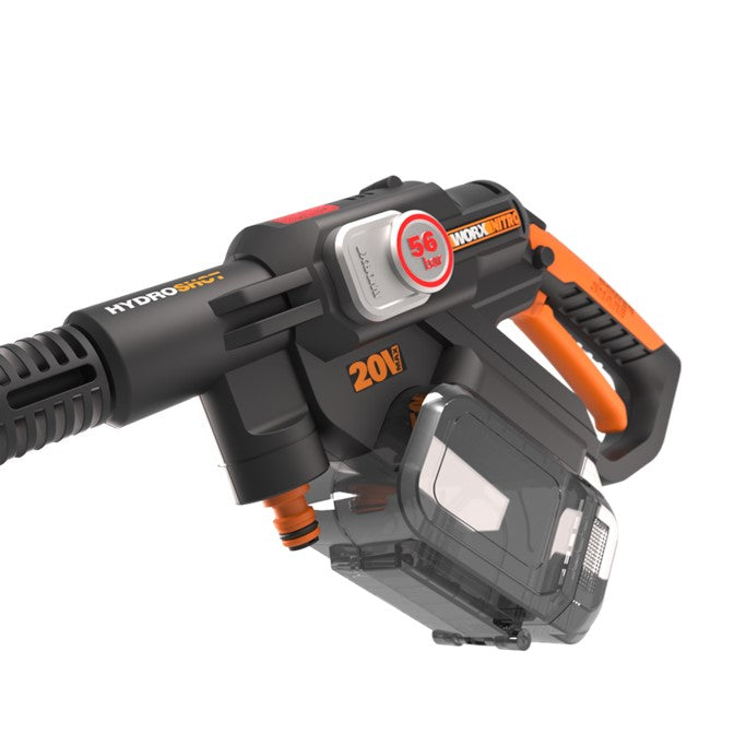 WORX NITRO HYDROSHOT High Pressure Cleaner Cordless 56 BAR 20V | KIT