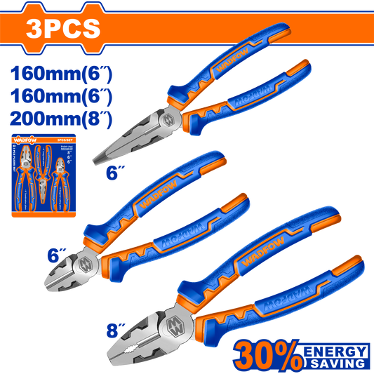 Wadfow High leverage pliers set 3 Piece WPS0613
