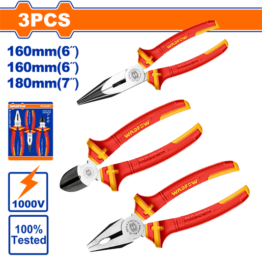 Wadfow Insulated pliers set 3 Piece Wadfow Insulated pliers set 3 Piece