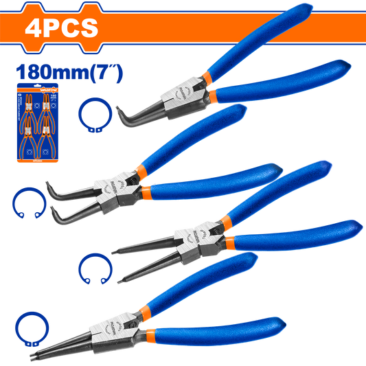Wadfow Circlip pliers set 4 Piece WPS2604