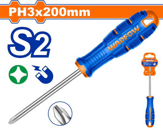 Wadfow Phillips screwdriver PH3x200mm WSDB238