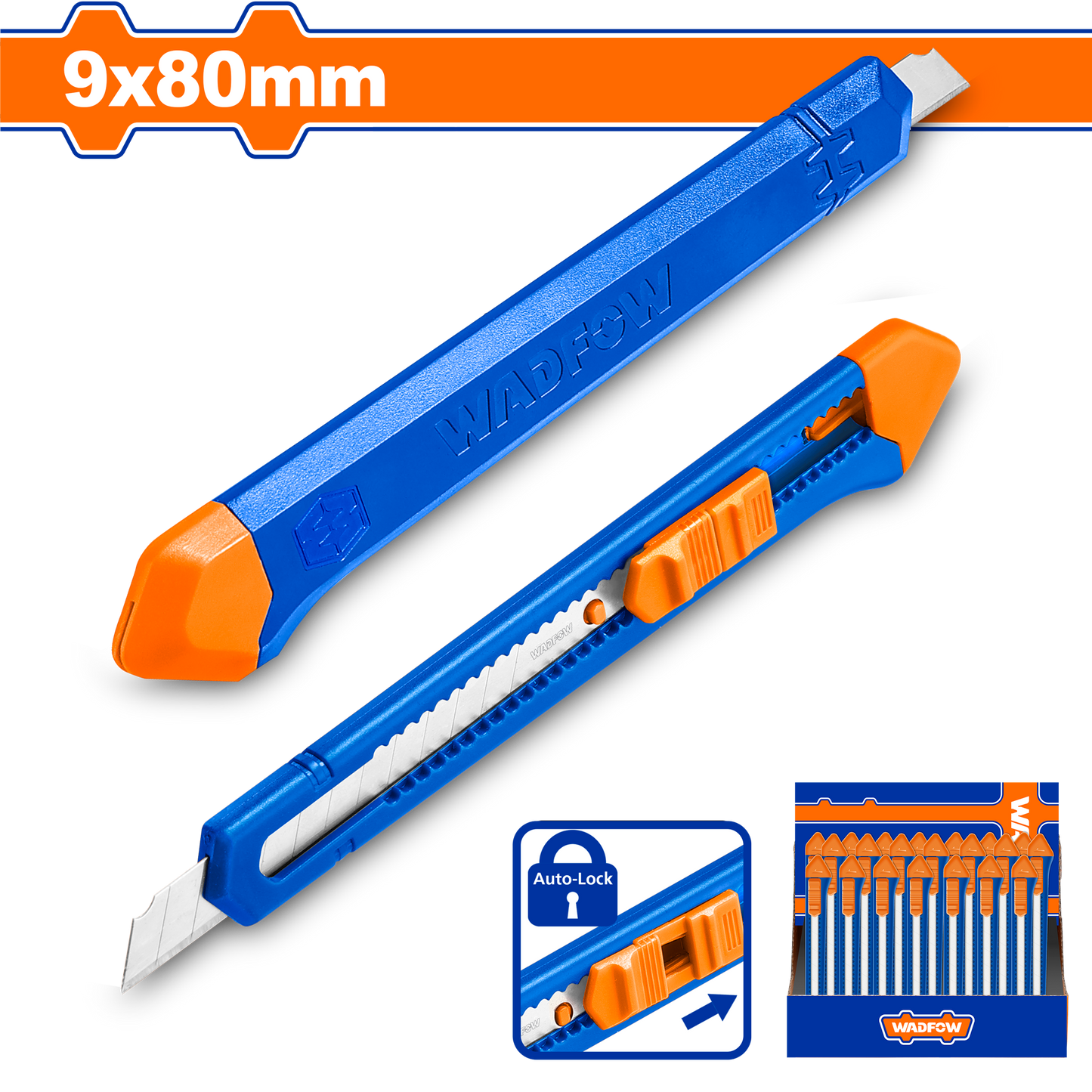Wadfow Snap-off blade knife 9x80mm WSK2902