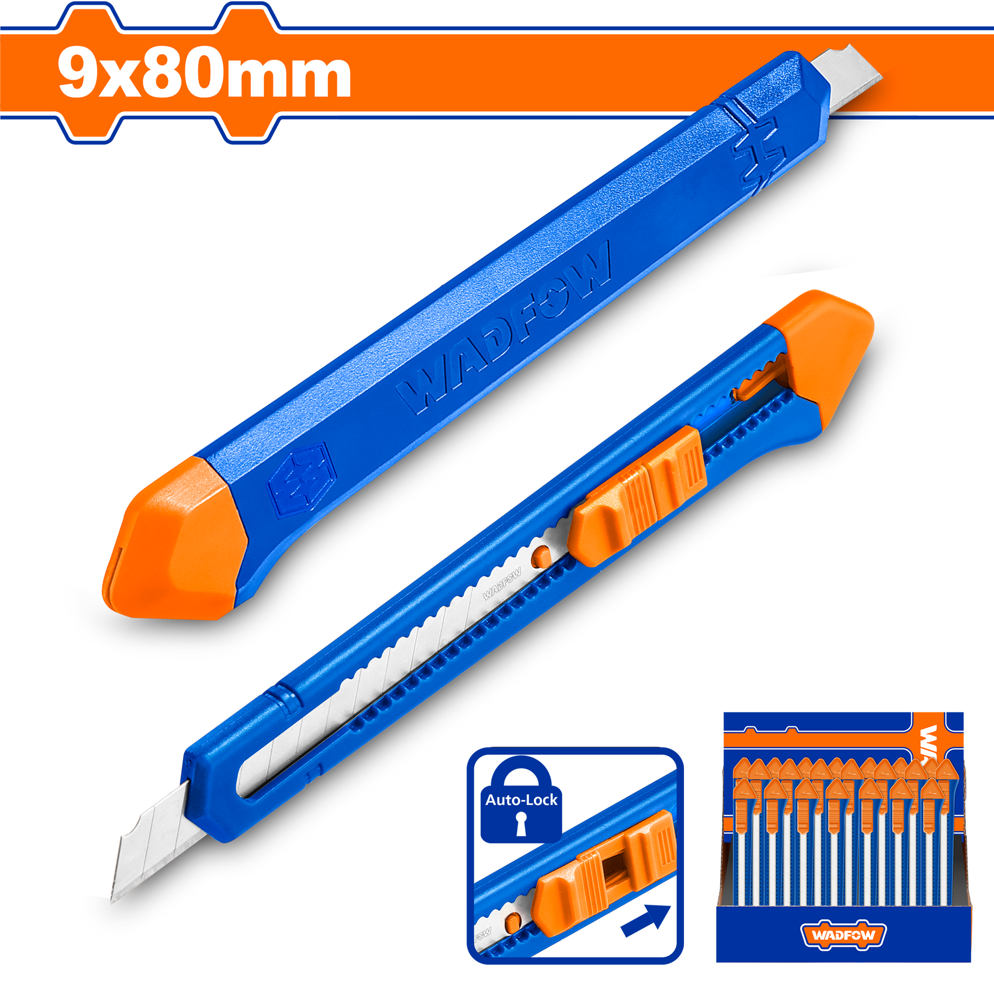 Wadfow Snap-off blade knife 9x80mm WSK2902