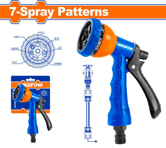 Wadfow Plastic trigger nozzle 7-Spray Patterns WSN1E07