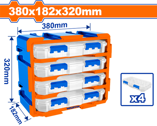 Wadfow Modular storage tower 380x182x320mm  WTB8344