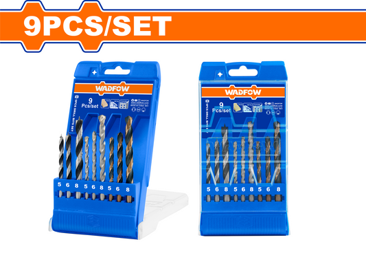 Wadfow Drill bits set 9 Piece WTD6B01
