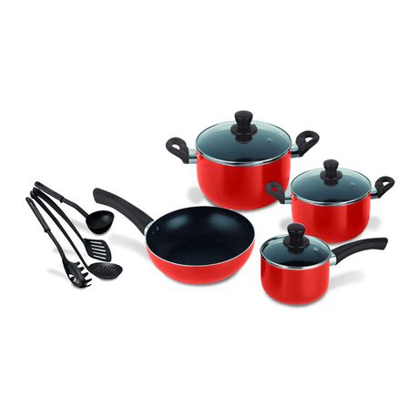 Decakila Non-Stick Aluminium Cookware Set - 11 Pieces