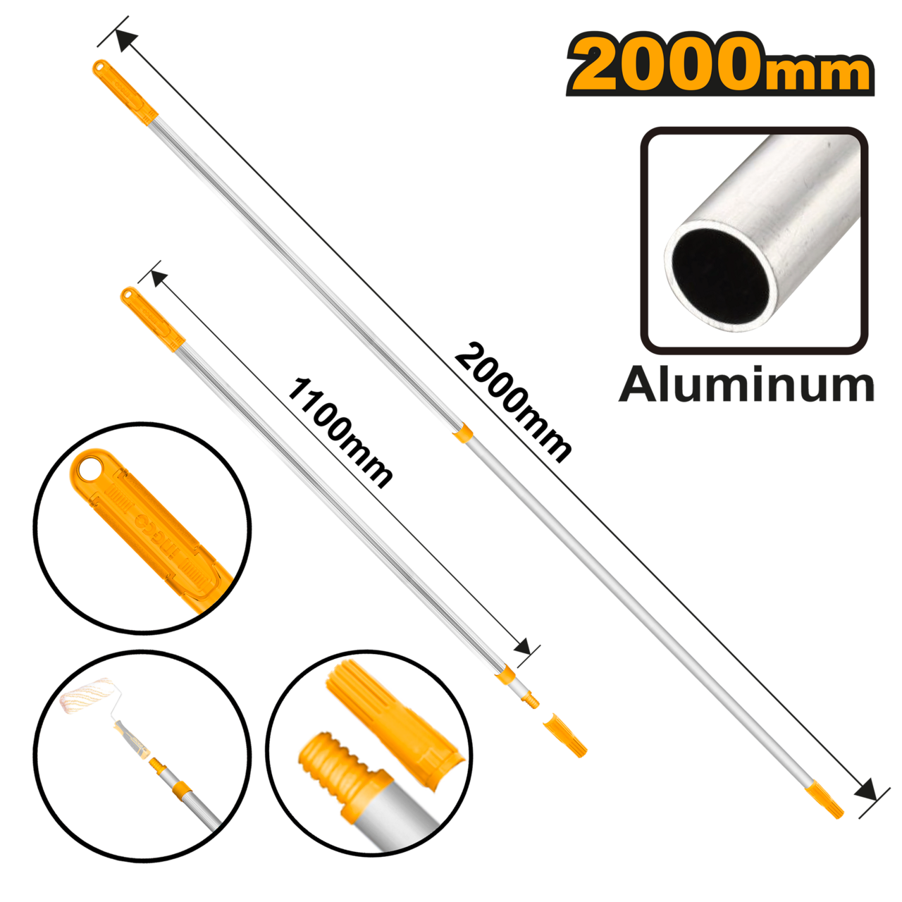 Ingco Telescopic rod 200mm