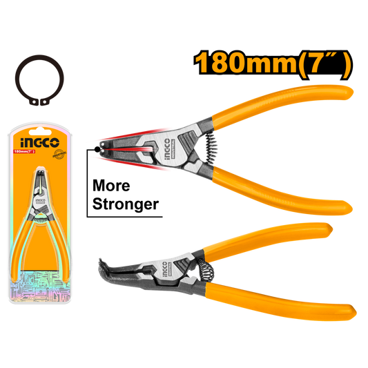 Ingco Bent Head And External Circlip Plier 180mm