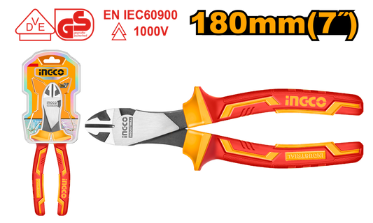 Ingco Diagonal Plier Insulated 180mm