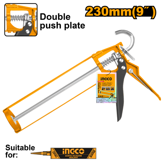 Ingco Skeleton Caulking Gun 230mm