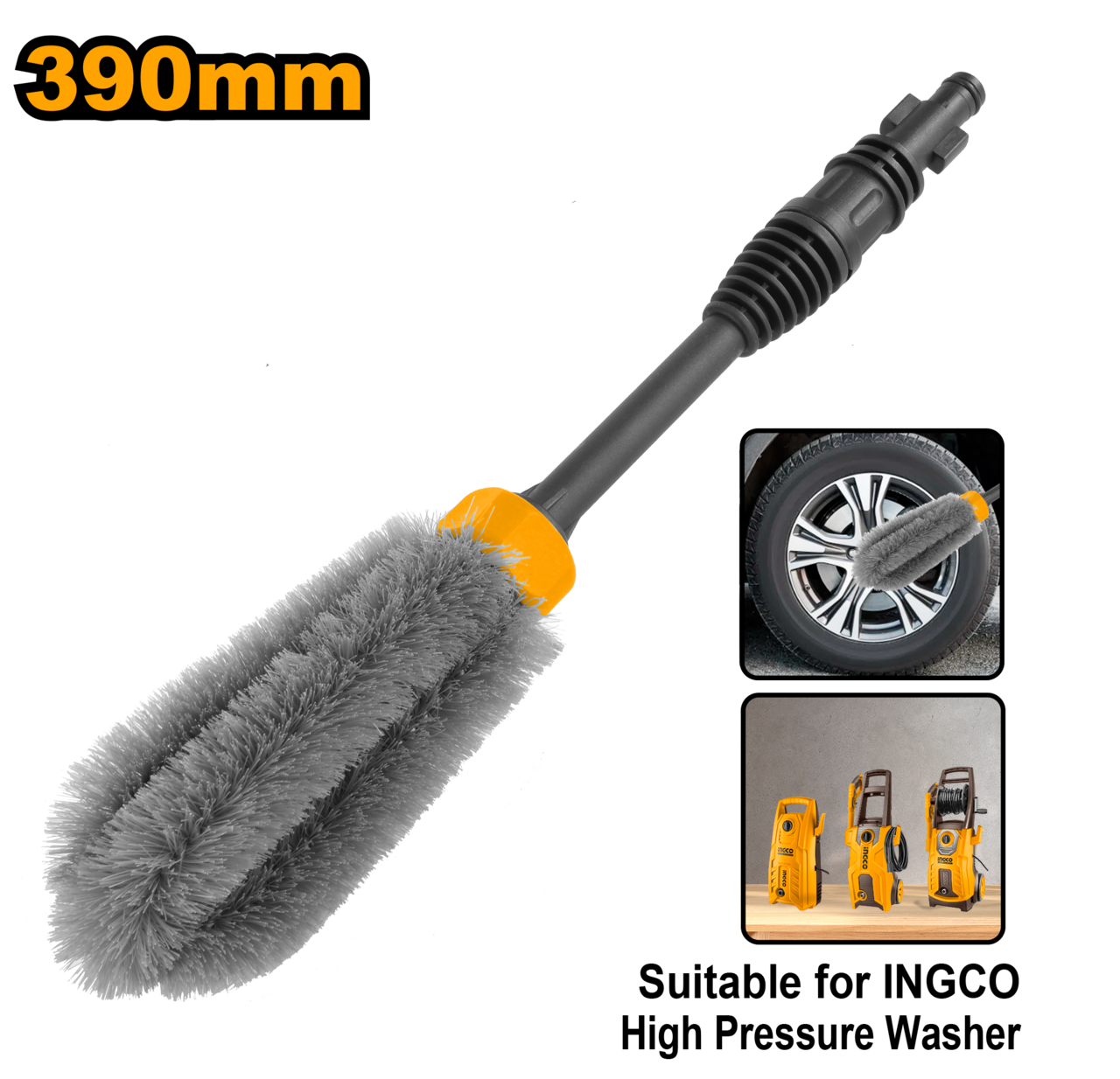 Ingco Wheel Brush 390mm