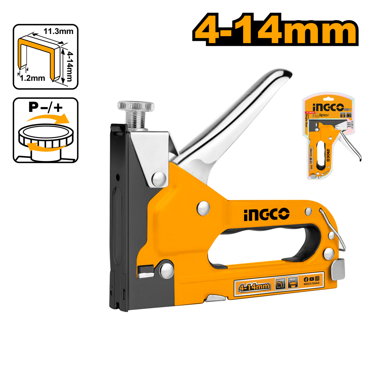Ingco Staple Gun 4mm - 14mm