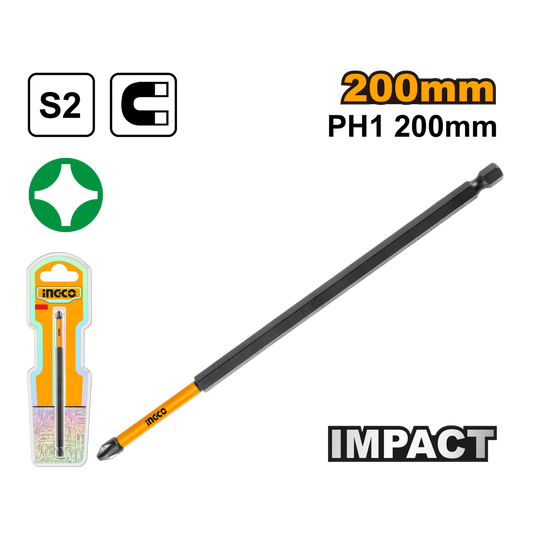 Ingco Impact screwdriver bits PH1 X 200mm