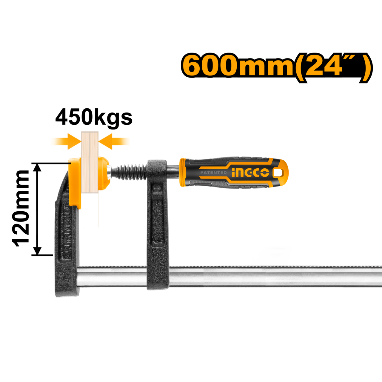 Ingco F-Clamp 600mm