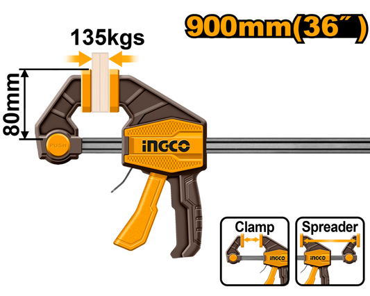 Ingco Quick Bar Clamp 900mm