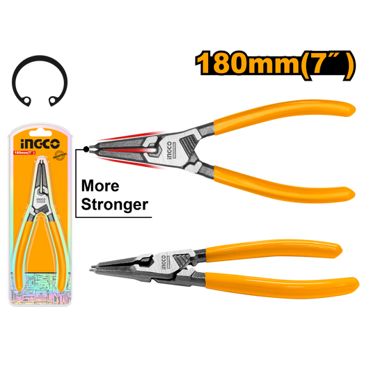 Ingco Straight Head And Internal Circlip Plier 180mm