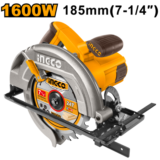 Ingco Circular Saw 1600w 185mm Blade