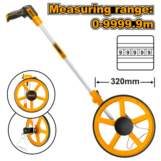 Ingco Measuring Wheel 0 - 9999.9m