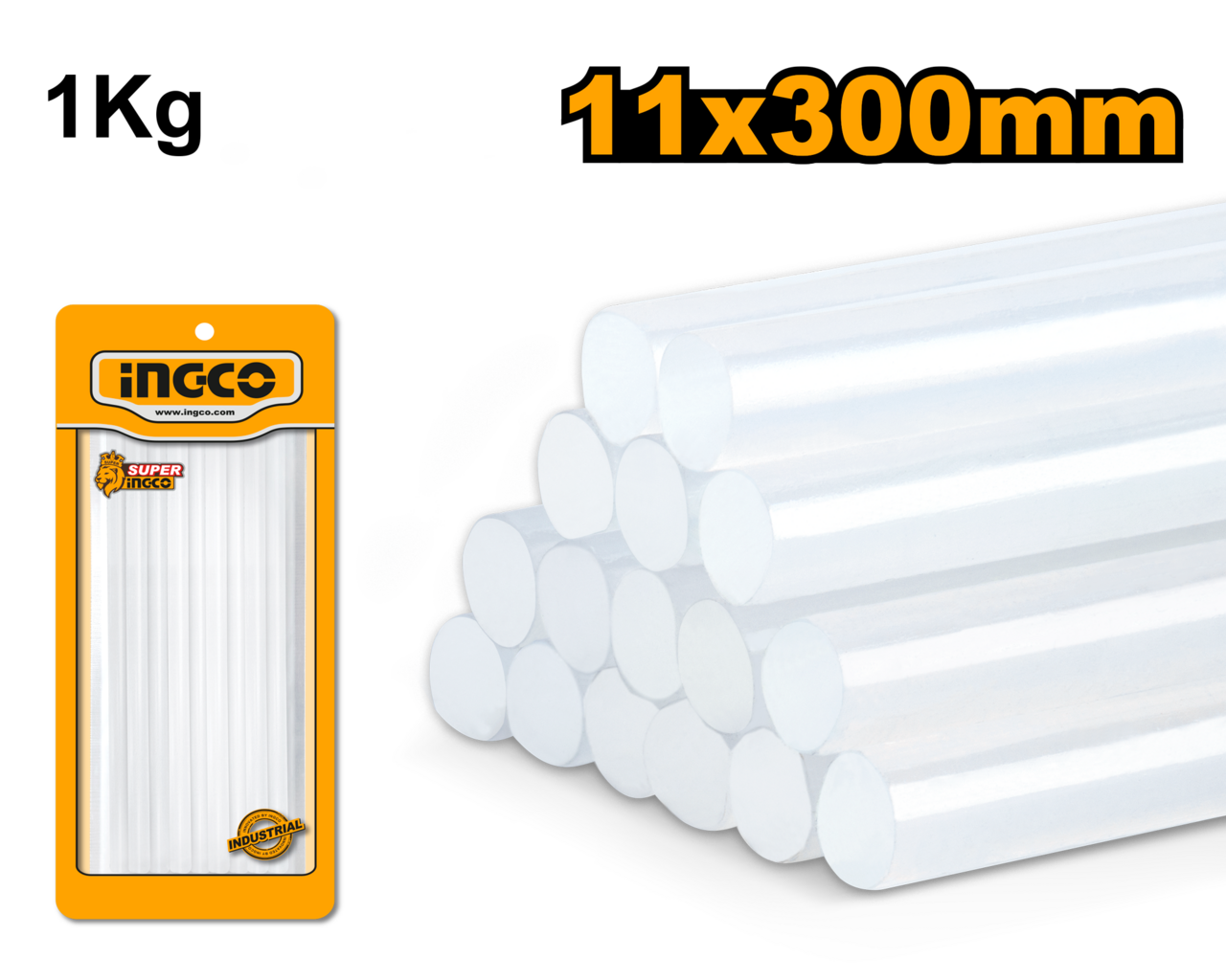 Ingco Glue Stick 11mm x 300mm 1KG