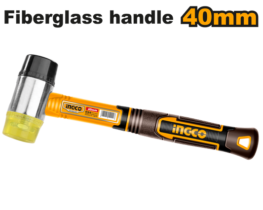 Ingco Rubber and Plastic Face Hammer 40mm