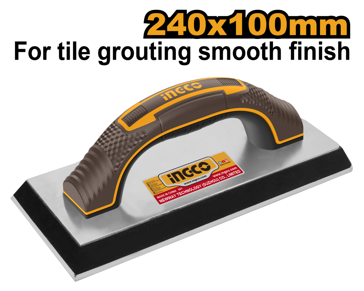 Ingco Rubber Grout Float 240mm X 100mm
