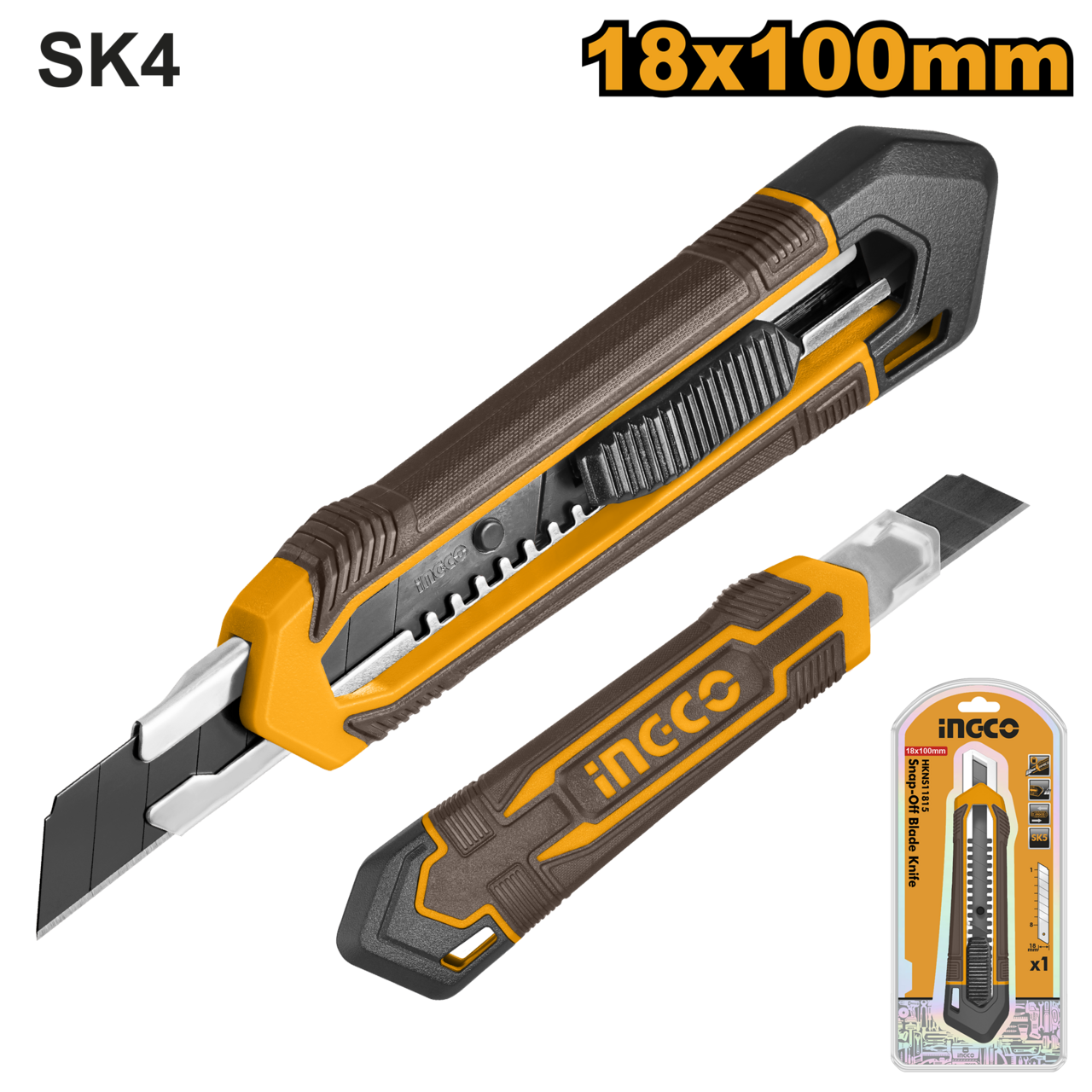 Ingco Snap-off Blade Knife 18mm X 100mm