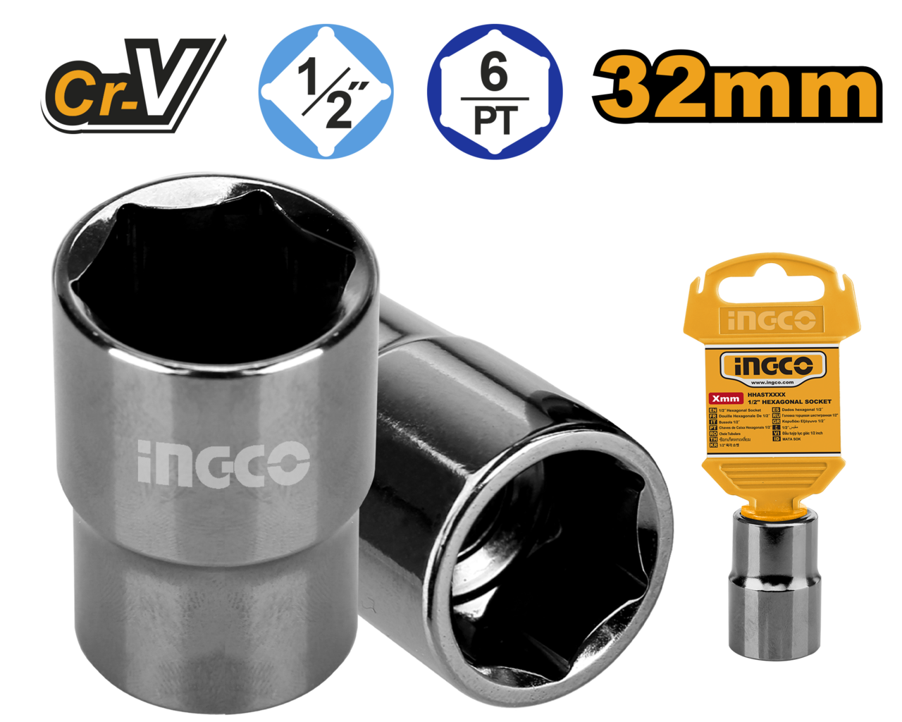 Ingco Hex Socket 32mm