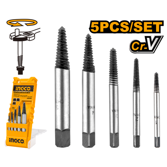 Ingco Screw Extractor set Metric 5pcs