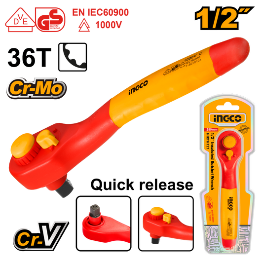 Ingco 1/2" Insulated ratchet wrench